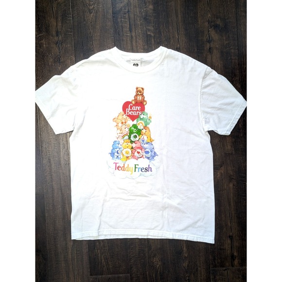 Teddy Fresh Other - Teddy Fresh x Care Bears White Graphic T-Shirt Mens Large Streetwear Tee